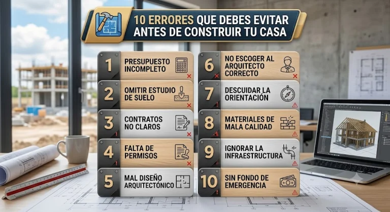 10 errores que debes evitar antes de construir tu casa