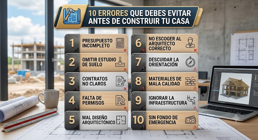 10 errores que debes evitar antes de construir tu casa 10 errores que debes evitar antes de construir tu casa